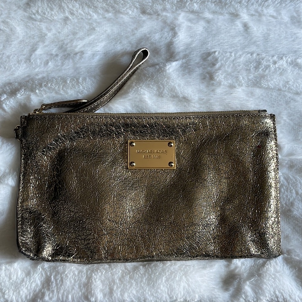MICHAEL Michael Kors metallic clutch